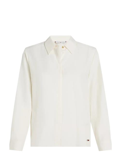 Soft Viscose Regular Ls Shirt Tommy Hilfiger White