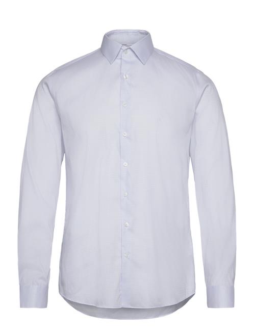 Se Ed Dobby Slim Shirt Calvin Klein Blue ved Booztlet