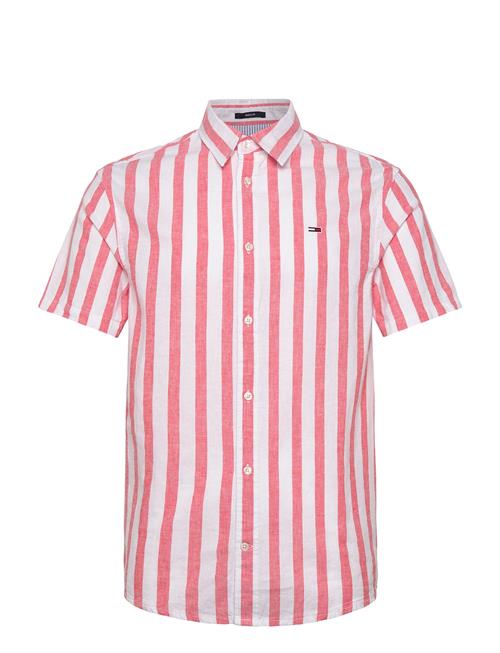 Tjm Reg Linen Blend Stp Ss Shirt Tommy Jeans Red