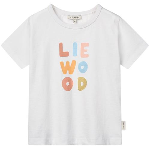 Liewood GOTS Apia Kortærmet T-shirt Pale Tuscany Crisp White 80 cm  Hvid  80 cm  Unisex