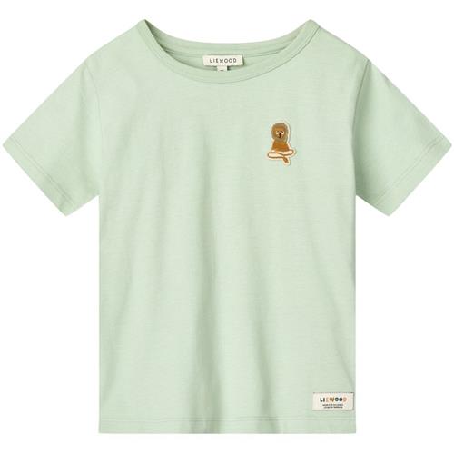 Liewood GOTS Apia Kortærmet T-shirt Light Peppermint | Grønn | 128 cm