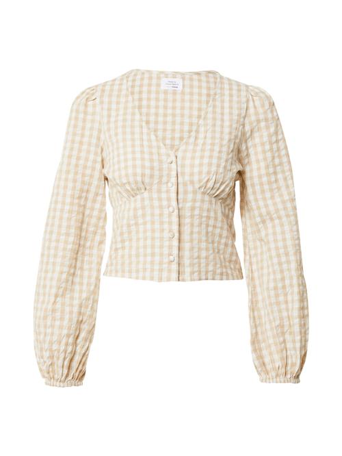Se Daahls by Emma Roberts exclusively for ABOUT YOU Bluse 'Hailey'  beige / hvid ved About You