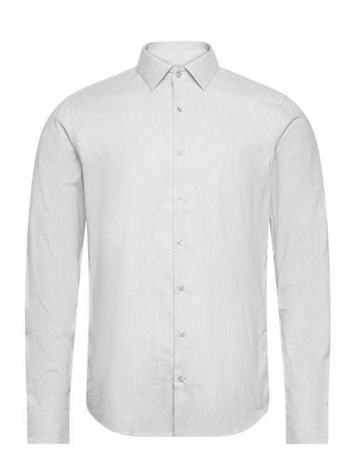 Heather Structure Slim Shirt Calvin Klein Grey