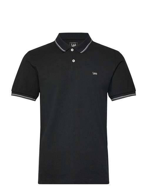 Se Pique Polo Lee Jeans Black ved Booztlet