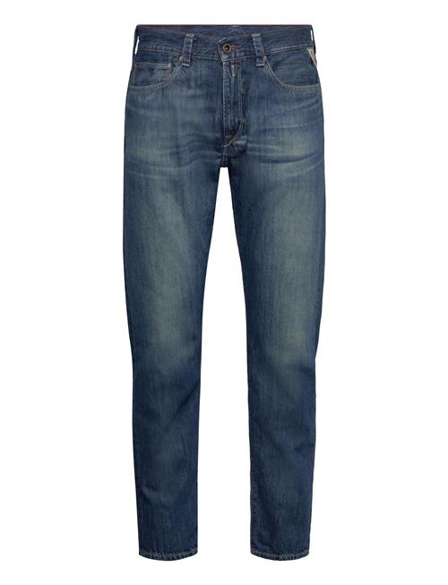 Se Neaal Trousers Slim Royal Eagle Replay Blue ved Booztlet