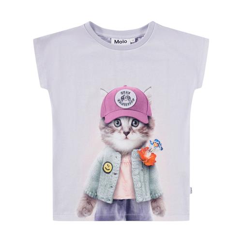 Molo GOTS Ragnhilde T-shirt Kitty Miauu | Lilla | 116 cm