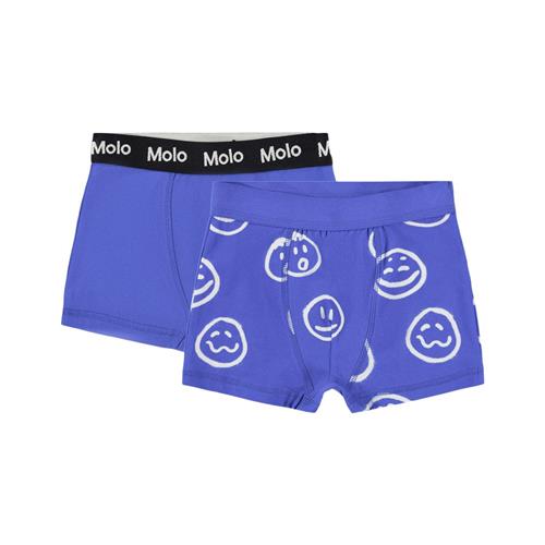 Molo GOTS Justin 2-pak Boxershorts Moon Moods Blue | Blå | 122/128 cm