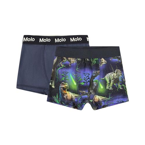 Molo GOTS Justin 2-pak Boxershorts Dino Galaxy | Blå | 110/116 cm