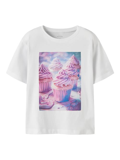 NAME IT Bluser & t-shirts 'NKFVOTEA'  blå / lysegrå / lyserød / hvid