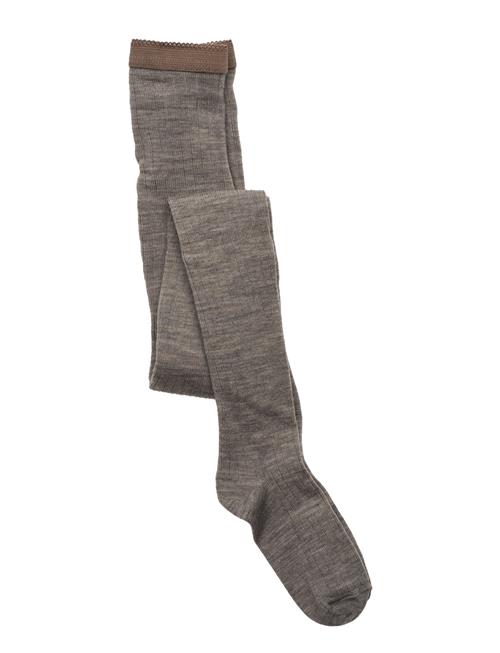 Se Wool Rib Tights Mp Denmark Grey ved Booztlet