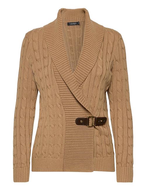 Buckled Cotton Sweater Lauren Ralph Lauren Brown