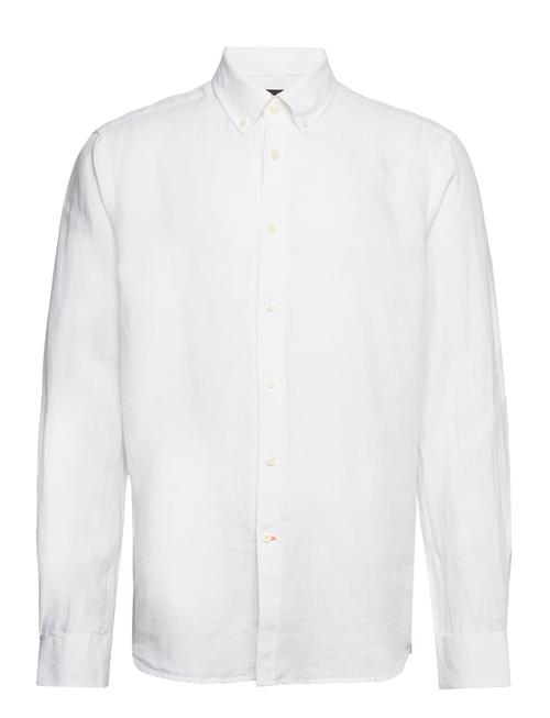 Douglas Linen Ss Shirt-Classic Fit Morris White
