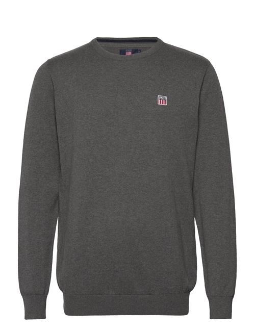 Se Julian Reg Cot Vin M Knit VINSON Grey ved Booztlet
