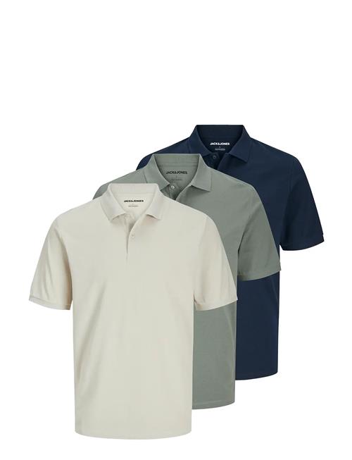 Se Jack & Jones Jjkane Polo Ss 3Pk Mp Jack & J S Patterned ved Booztlet