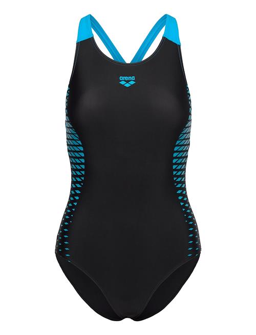 Women's Arena Openings Swimsuit V Back Black-Turqu Arena Black