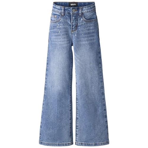 Molo Asta Vævede Bukser Rhinestone Denim | Blå | 146 cm