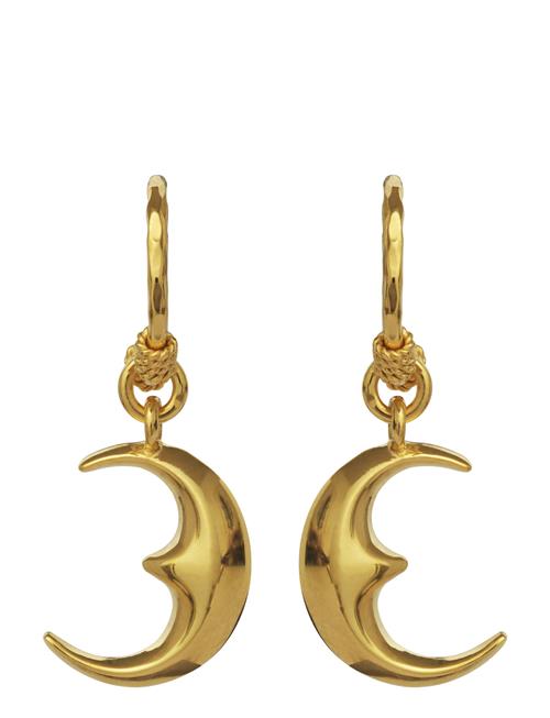 Moonie Earring Maanesten Gold