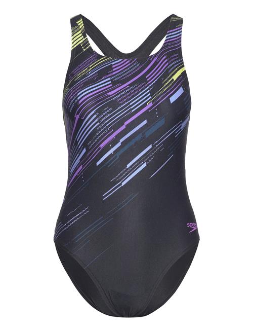 Womens Digital Printed Medalist 1 Pc Speedo Black