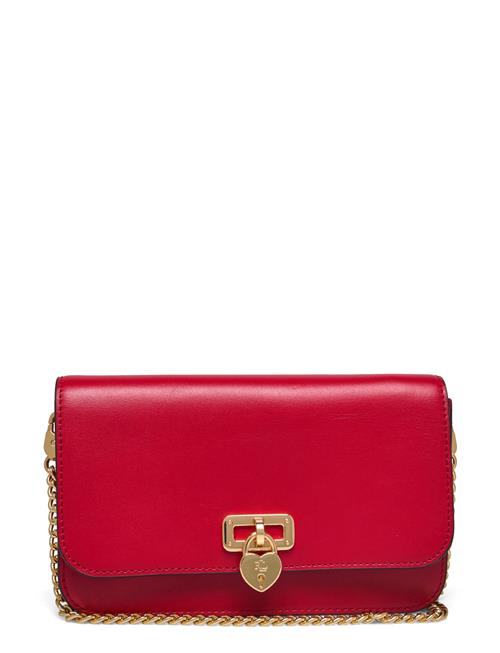 Leather Large Tanner Chain Wallet Lauren Ralph Lauren Red