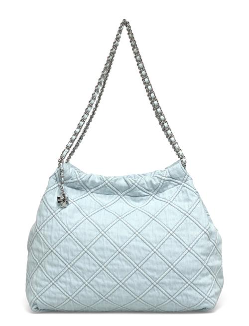 Fleming Denim Hobo Bag Tory Burch Blue
