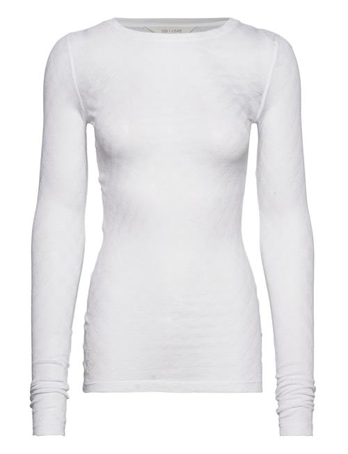 Fermi L/S Silk Top Gai+Lisva White