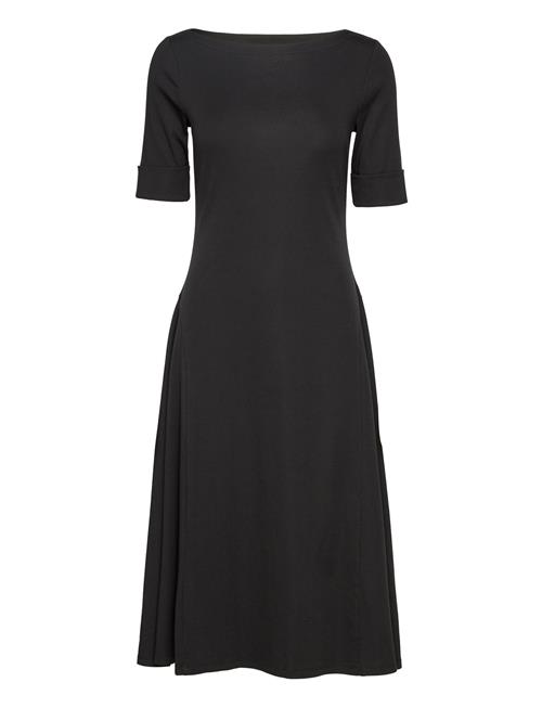 Stretch Cotton Midi Dress Lauren Ralph Lauren Black