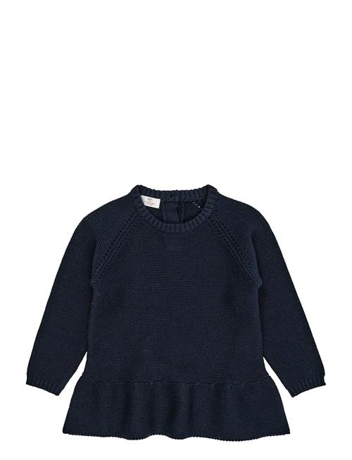 Knitted Pullover W. Frill Copenhagen Colors Navy