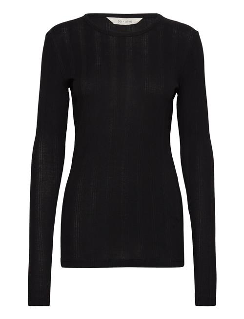 Thyra L/S Cotton Top Gots 243975 Gai+Lisva Black
