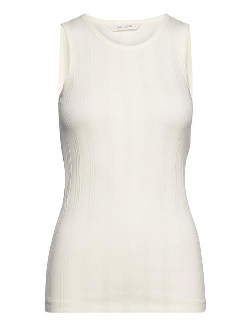 Alberte Cotton Top Drop Needle Gots Gai+Lisva White