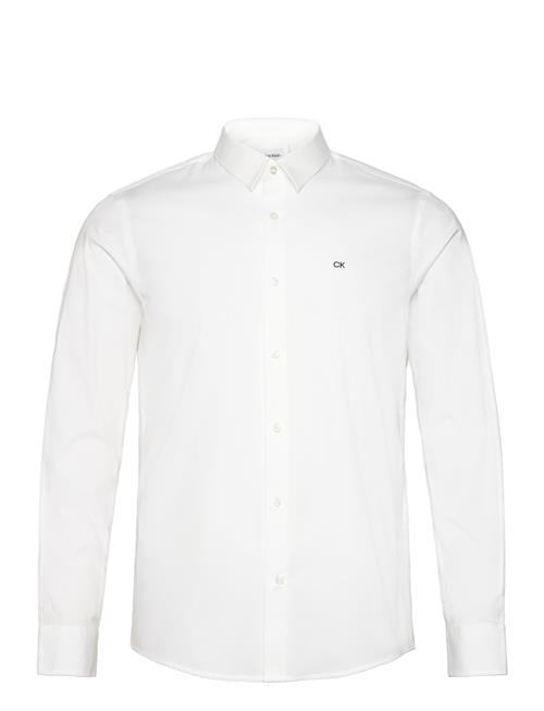 Poplin Stretch Slim Shirt Calvin Klein White