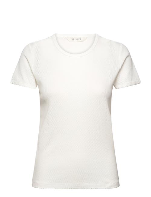 Chrisstine Short Sleeve Cotton Top Gai+Lisva White