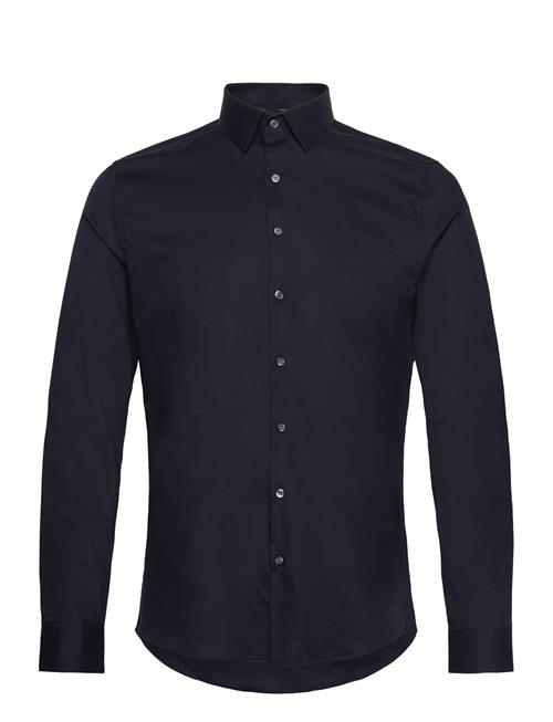 Se Twill Easy Care Slim Shirt Calvin Klein Navy ved Booztlet