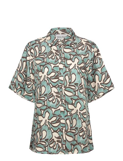 Gia Printed Short Sleeve Shirt Malina Patterned