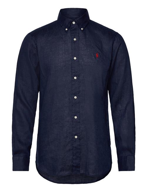 Custom Fit Linen Shirt Polo Ralph Lauren Navy
