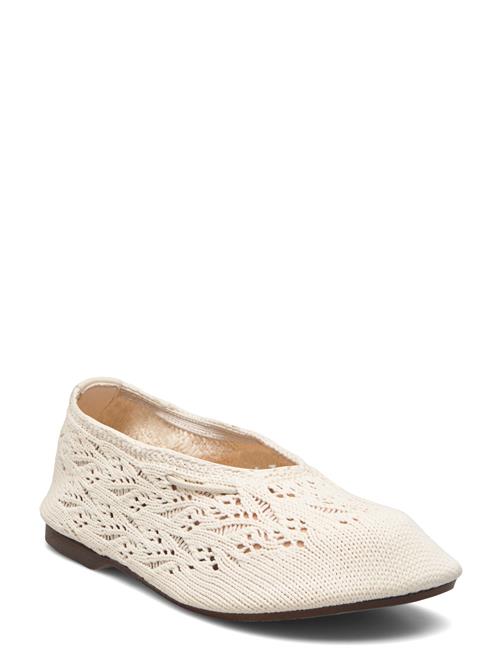 Rosemary Crochet Cream Ballet Flats ALOHAS Cream