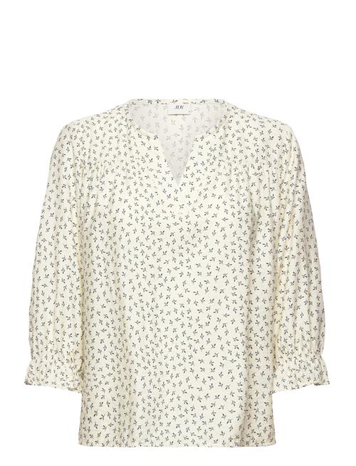 Jdysky 3/4 V-Neck Top Wvn Exp JDY Cream