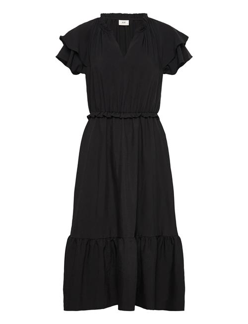 Jdytrain S/L Frill Midi Dress Wvn Exp JDY Black