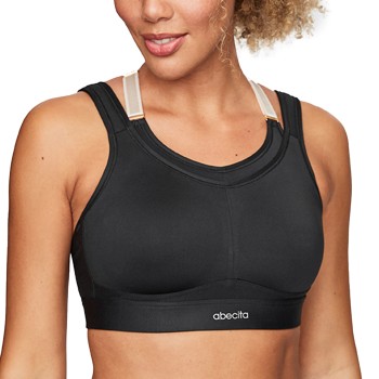 Abecita BH Powerful Sports Bra Sort B 80 Dame