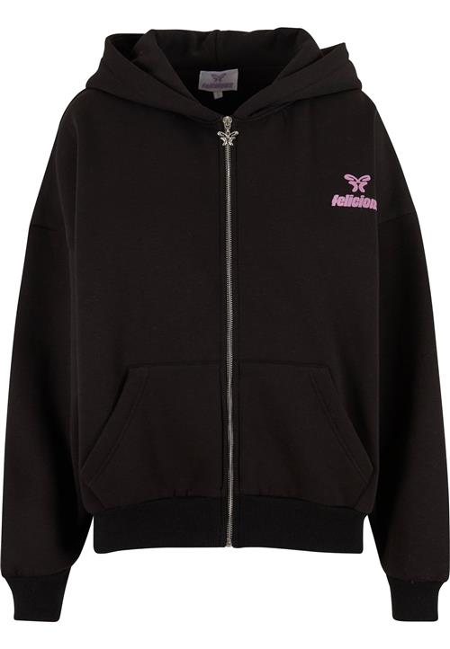 Felicious Sweatjakke  orkidee / sort