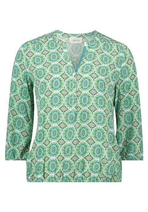 Cartoon Bluse  navy / turkis / lysegrøn / hvid