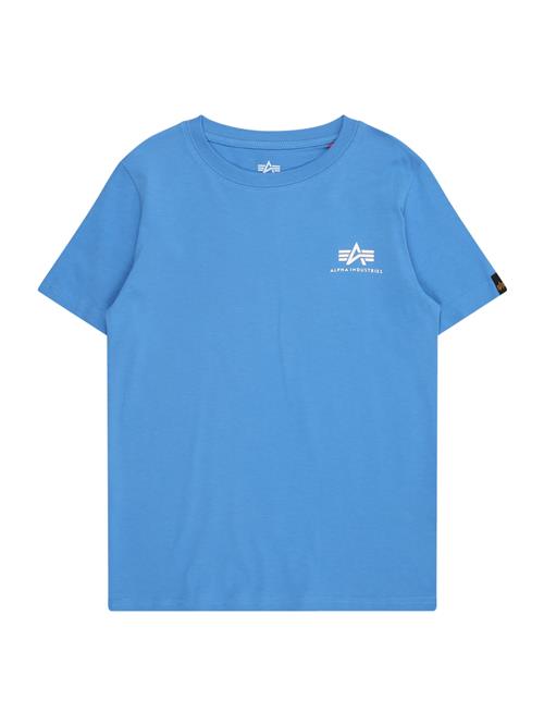 ALPHA INDUSTRIES Shirts  blå / hvid