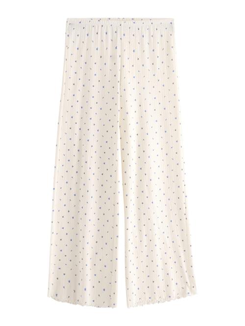 Lindex Pyjamasbukser  blå / offwhite