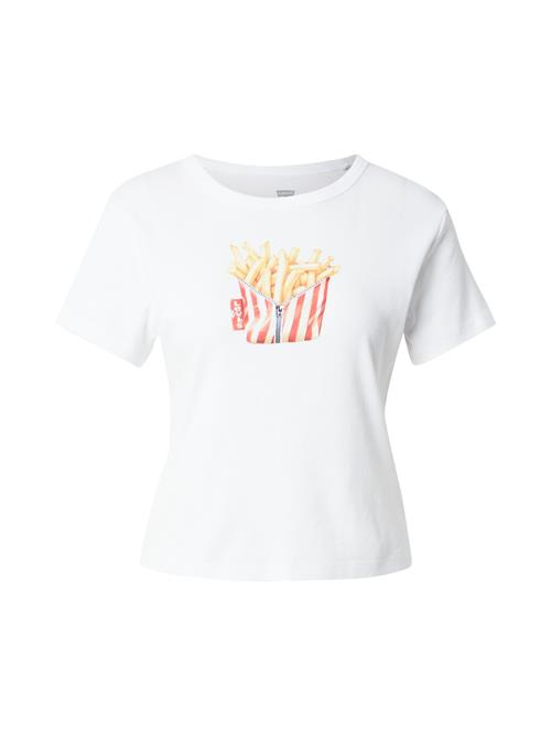 LEVI'S ® Shirts 'Graphic Rickie Tee'  honning / grå / blodrød / hvid