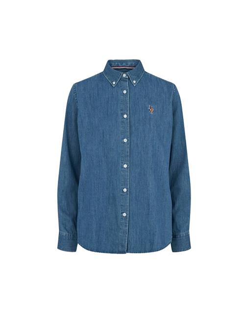 U.S. POLO ASSN. Bluse 'Bene'  blue denim