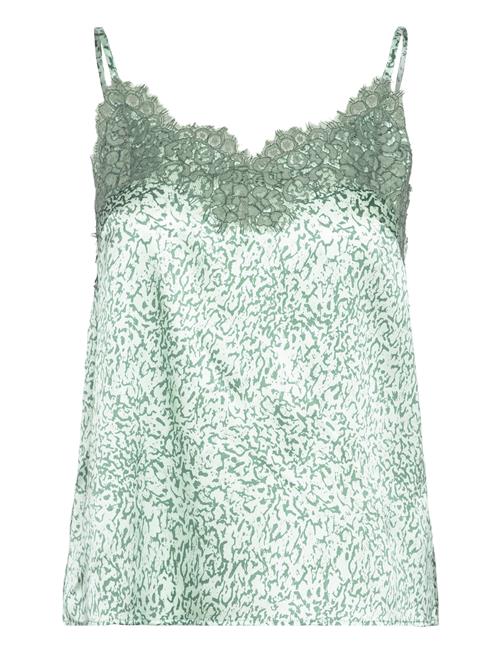 Rwjade Silk Lace Strap Top Rosemunde Green