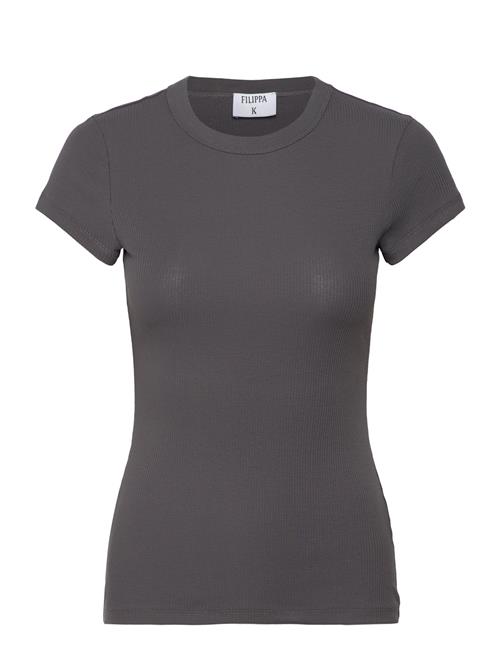 Fine Rib Tee Filippa K Grey