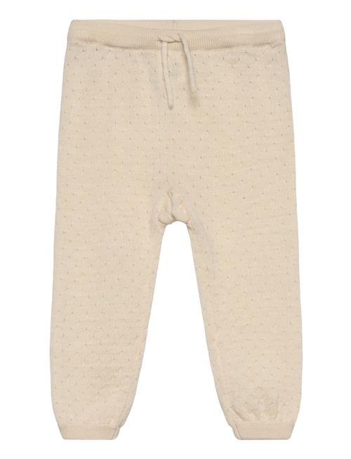 Merino Pants W. Hole Pattern Copenhagen Colors Beige