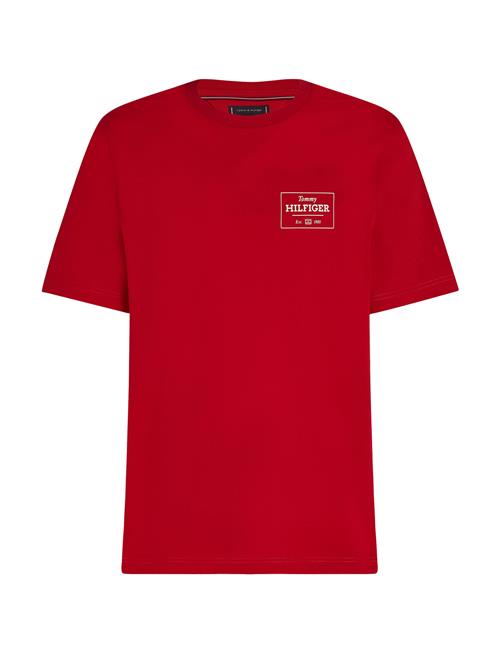 Monotype Printed Label Tee Tommy Hilfiger Red