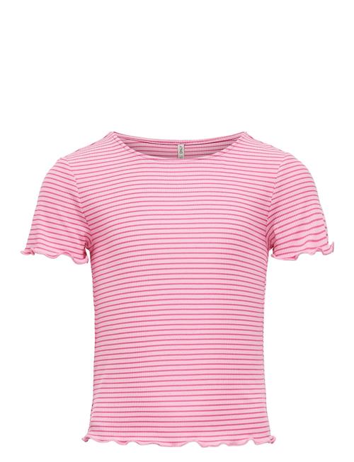 Kogwilma Life S/S Short Rib Top Jrs Kids Only Pink