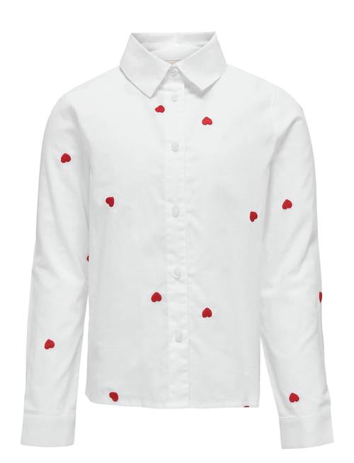 Koglina Grace L/S Emb Shirt Wvn Kids Only White
